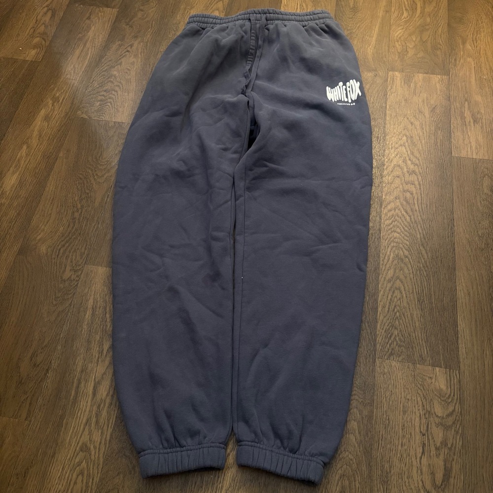 White Fox Archive 6-0 Grey White Puffy Print Hoodie and Sweatpants Suit Set - Picture 5 of 8